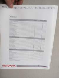 Toyota Previa 1995 -myyntiesite / sales brochure