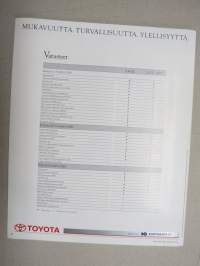 Toyota Previa 1992 -myyntiesite / sales brochure