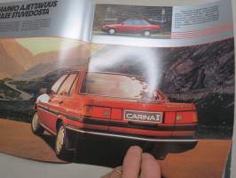 Toyota Carina II 1986 -myyntiesite / sales brochure
