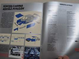 Toyota Carina II 1986 -myyntiesite / sales brochure