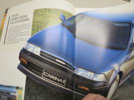 Toyota Carina II 1988 -myyntiesite, ruotsinkielinen / sales brochure