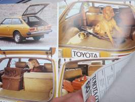 Toyota Corolla Liftback 1600 1977 -myyntiesite /sales brochure