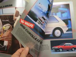 Toyota Corolla 12 / 16 Valve 1987 -myyntiesite /sales brochure