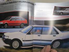 Toyota Corolla 12 / 16 Valve 1986 -myyntiesite /sales brochure