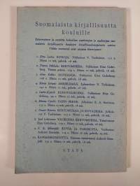 Suomen kansalliskirjallisuuden vaiheet : kouluja varten