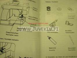 Husqvarna Ompelukone Malli 55 ja 65 Modell 55 och 65 symaskin -käyttöohjekirja suomeksi ja ruotsiksi