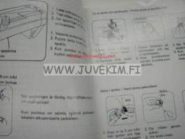Husqvarna Ompelukone Malli 55 ja 65 Modell 55 och 65 symaskin -käyttöohjekirja suomeksi ja ruotsiksi