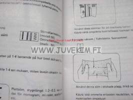 Ompelukone Malli 55 ja 65 Modell 55 och 65 symaskin -käyttöohjekirja suomeksi ja ruotsiksi