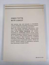 Onko totta mitä uskot : ilmoitus Wolfhart Pannenbergin teologiassa