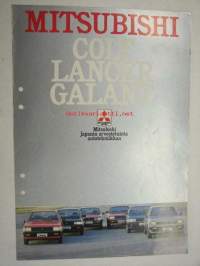 Mitsubishi Colt, Lancer, Galant 1982 -myyntiesite