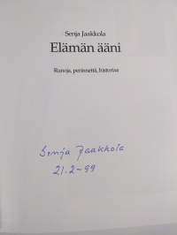 Elämän ääni : runoja, perinnettä, historiaa (signeerattu)