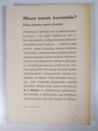 Minne menet, kuvataide? : pahaa puhetta uusista ismeistä