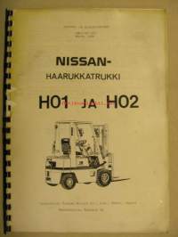 Nissan haarukkatrukki HO1 HO2 käyttö- ja huolto-ohjekirja