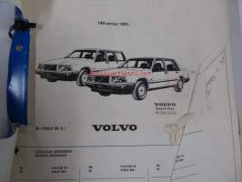 Volvo 740 Series 1991- Parts Catalog -varaosaluettelo englanniksi