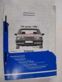 Volvo 760 Series 1988- Parts Catalog -varaosaluettelo englanniksi