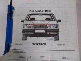 Volvo 760 Series 1988- Parts Catalog -varaosaluettelo englanniksi