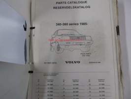 Volvo 340-360 Series 1985- Parts Catalog -varaosaluettelo englanniksi