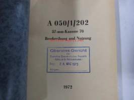 57-mm-Kanone 70 Beschreibung und Nutzung -57 MM tykki tekniset tiedot ja käyttöohjeet