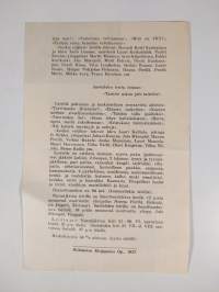 Kutsu Miesylioppilaisen Kristillisen Yhdistyksen koulupoikakokoukseen ja kesäleireille 1937