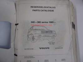 Volvo 340-360 Series 1985- Parts Catalog -varaosaluettelo englanniksi