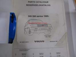 Volvo 340-360 Series 1985- Parts Catalog -varaosaluettelo englanniksi
