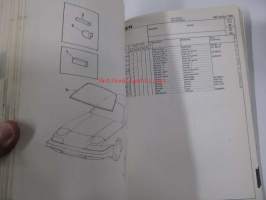 Volvo 480 Series 1991- Parts Catalog -varaosaluettelo englanniksi
