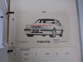 Volvo 850 Series 1991- Parts Catalog -varaosaluettelo englanniksi