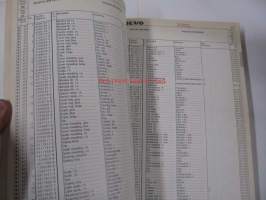 Volvo 850 Series 1991- Parts Catalog -varaosaluettelo englanniksi