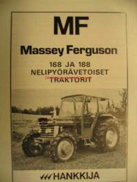 Massey Ferguson 168 ja 188 nelipyörävetotraktori -käyttöohjekirjan liite