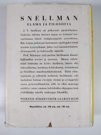 J.V. Snellman : elämä ja filosofia
