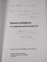 Systems Intelligence in Leadership and Everyday Life (tekijän omiste)