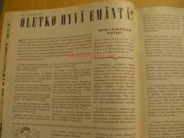 Kotiliesi 1960 nr 13 Heinäkuu. Aiheita :  mieheni on arkkitehti (kirj. Auli Järvi) . Miksi äiti nalkuttaa? Runsaasti mainoksia ja muuta ajankuvaa 1960 -luvulta