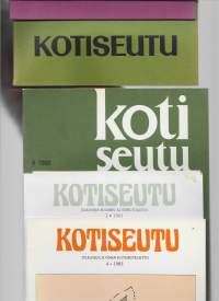 Kotiseutu 1977 nr 6, 1978 nr 4-5, 1980 nr 4,1983 nr 4 ja 1991 nr 2 yht 5 lehteä