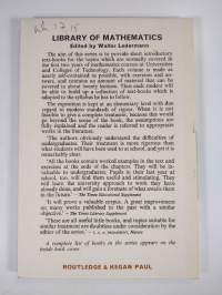 Elementary Differential Equations &amp; Operators