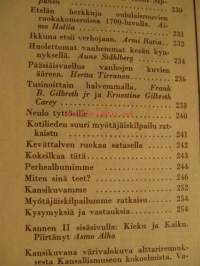 Kotiliesi 1950 nr 7 -mm. Armi Ratian kirjoittama artikkeli: ikkuna etsii verhojaan