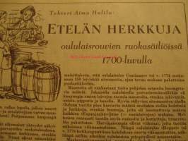 Kotiliesi 1950 nr 7 -mm. Armi Ratian kirjoittama artikkeli: ikkuna etsii verhojaan
