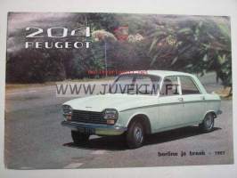 Peugeot 204 Berline, Break 1967 -myyntiesite