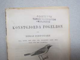 Konstgjorda fogelbon och deras inbyggare - Till nytta och nöje för ungdomen samt till gagn för det allmänna