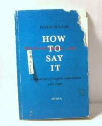 how to say it