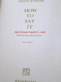 how to say it