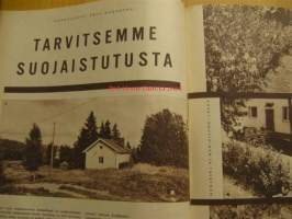 Kotiliesi 1962 nr 17,  Syyskuu . Iskukalusteen värimainos, sisustusteemaa, Wärtsilän Venla emalikasarin koko sivun mainos, Enso -keittö kahden sivun mainos ,