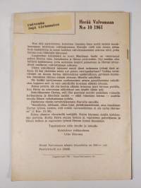 Herää valvomaan 10/1961