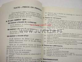 Petter Diesel Engines AV1, AV2 operator´s handbook -käyttöohjekirja, huolto, varaosaluettelo