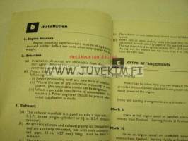 Petter Diesel Engines AV1, AV2 operator´s handbook -käyttöohjekirja, huolto, varaosaluettelo