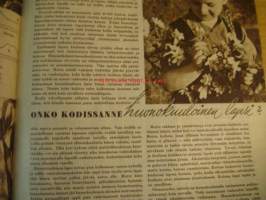 Kotiliesi 1950 nr 11 -mm. Artikkeli ja kuvia: Hilma Jalkanen. Tyyni Tuulion artikkeli: Helsinki, Itämeren tytär, artikkelissa myös kuvia naisten vaatetuksesta