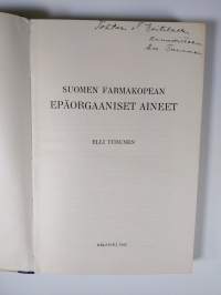 Suomen farmakopean epäorgaaniset aineet (signeerattu)