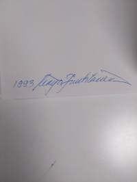 Tietä lakaisee tuuli (signeerattu)