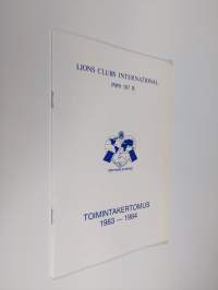Lions Club international piiri 107 B : Toimintakertomus 1983-1984