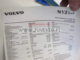 Volvo N12 6X4 -tekniset tiedot, esite