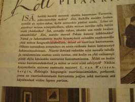 Kotiliesi 1950 nr 8, paras pesukone?, koti pitää kiinni ohjista - G. von Weissenbergin kotona, leipomisen tekniikkaa, Marja leipoo keikauskaakun, Sorja